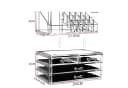 HEYHIPPO Make-Up Organizer Acryl 4 Schubladen transparent Bild 1