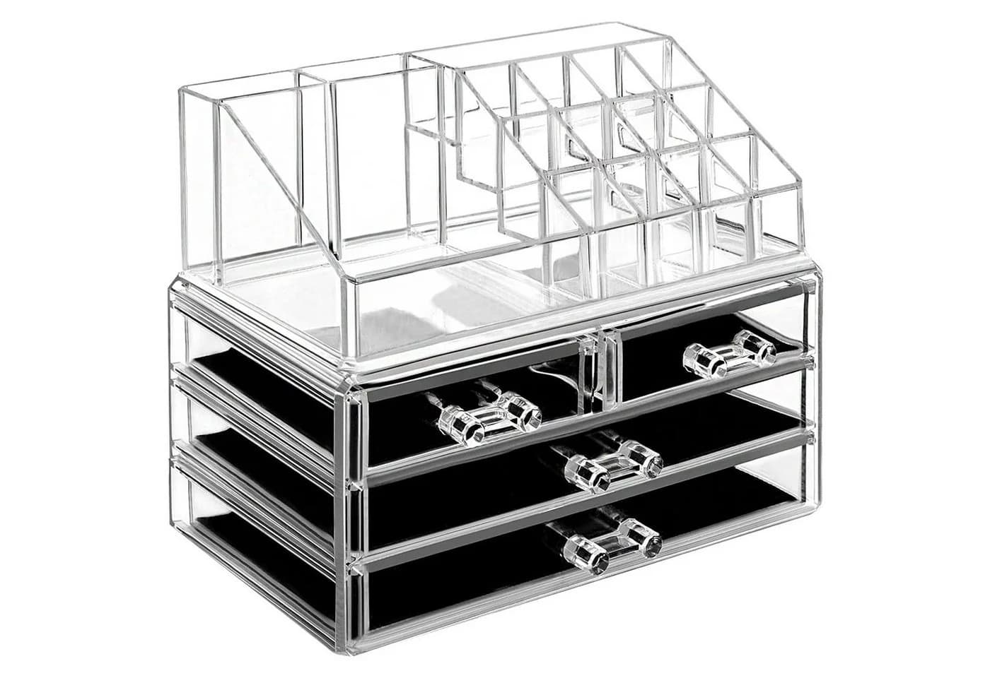 HEYHIPPO Make-Up Organizer Acryl 4 Schubladen transparent - Bild 3