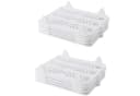 HEYHIPPO Faltbox 10er Set Hemdenordner, T-Shirt Organizer stapelbar 37,5x29 cm Weiß Bild 4