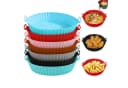 HEYHIPPO Silikonform Airfryer 7er Set Bunt Antihaft Bild 1
