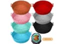 HEYHIPPO Silikonform Airfryer 7er Set Bunt Antihaft Bild 2