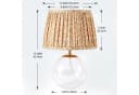 STANBOW Nachttischlampe Retro Gelb Blumenmuster Glas E27 Bild 4