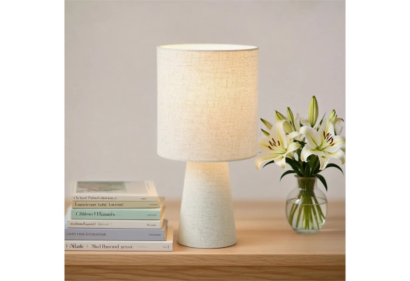 STANBOW Tischleuchte Tischlampe, Leuchtmittel wechselbar, Bambus-Hanf, E27, Skandinavischer Stil - Bild 3