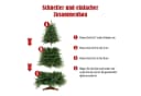 Tukrool Künstlicher Weihnachtsbaum 150/180/210 cm PE PVC Nordmanntanne Bild 4