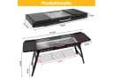 SunJas Holzkohlegrill K-603 Tragbar Klappgrill Schwarz Bild 5