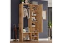 EXTSUD Garderobenschrank 6-in-1 mit Spiegel & Wäscheständer Beige Bild 4