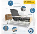 Vankel Elektrisches Pflegebett 4-fach verstellbar mit Matratze Bild 3