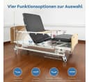 Vankel Elektrisches Pflegebett 4-fach verstellbar mit Matratze Bild 4