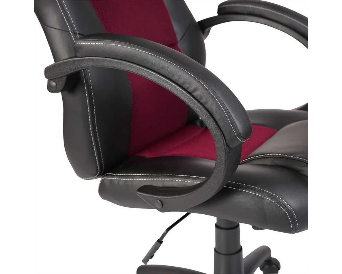 TRESKO Racing Chefsessel Bürostuhl Weinrot mit Wippmechanik - Bild 4