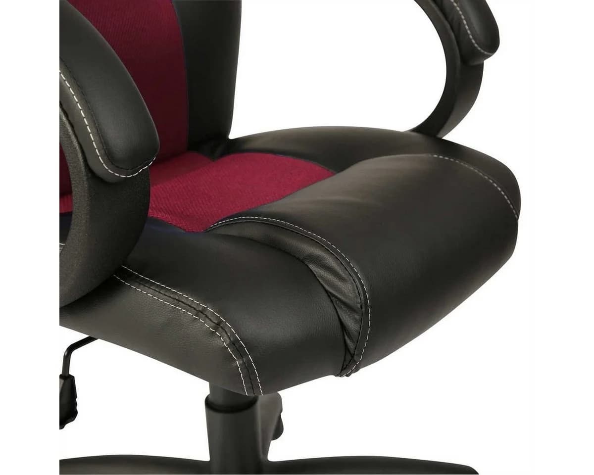 TRESKO Racing Chefsessel Bürostuhl Weinrot mit Wippmechanik - Bild 5