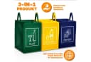 TRESKO Mülltrennsystem 3er Set Recycling Taschen Bild 2