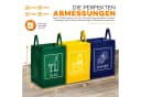 TRESKO Mülltrennsystem 3er Set Recycling Taschen Bild 5