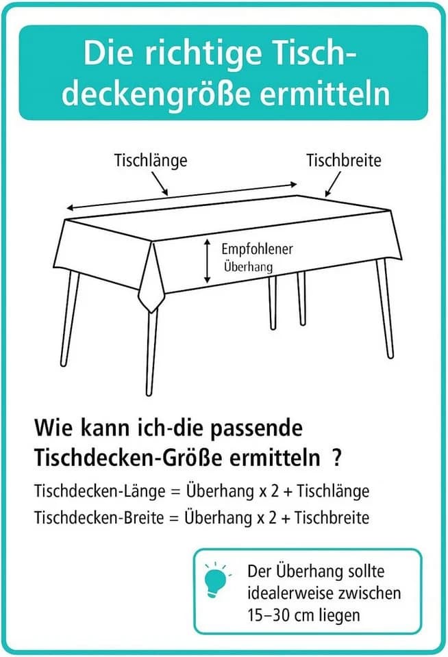 Emhelle Tischdecke Tischfolie Transparent Wasserdicht Tischschutz - Bild 3