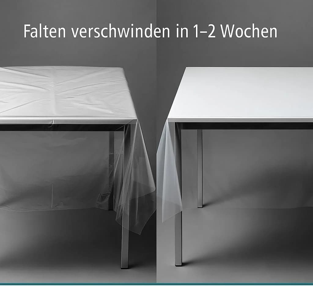 Emhelle Tischdecke Tischfolie Transparent Wasserdicht Tischschutz - Bild 4