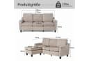Jiexi Premium Modulsofa Set Beige Flexibles Wohnlandschaft-System Bild 3