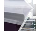 OUBO Doppelrollo Bohrfrei Schwarz-Weiß Klemmfix Lichtschutz Bild 3