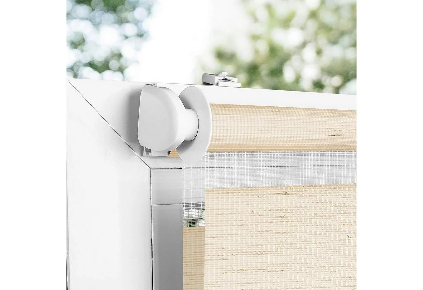 Doppelrollo Klemmfix ohne Bohren, Vkele, 230cm, Blickdicht Beige - Bild 3