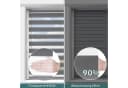 Doppelrollo Klemmfix ohne Bohren, Vkele, 230cm, Blickdicht für Fenster und Tür Bild 1