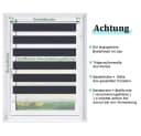 Doppelrollo Fensterrollos Ohne Bohren Vkele 200cm/230cm Sonnenschutz Verdunkelnd Bild 5