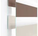 Doppelrollo Fensterrollos Ohne Bohren, Vkele, 130cm/160cm, Klemmfix, Klemmträger, Sonnenschutz, Lichtdurchlässig und Verdunkelnd Bild 2