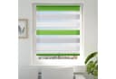Vkele Doppelrollo Ohne Bohren 130cm/160cm Klemmfix Grün-Grau-Weiß Bild 2