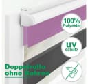 Doppelrollo Fensterrollos Ohne Bohren, Vkele, 130cm/160cm, Klemmfix, Klemmträger, Sonnenschutz, Lichtdurchlässig und Verdunkelnd Bild 3