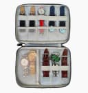 COOL-i® Uhrenbox Aufbewahrungstasche für Uhrenarmbänder Schwarz Bild 3