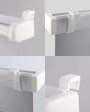 euroharry Universal-Doppelrollo-Fenstertür-Klemmträger Weiß Bild 4