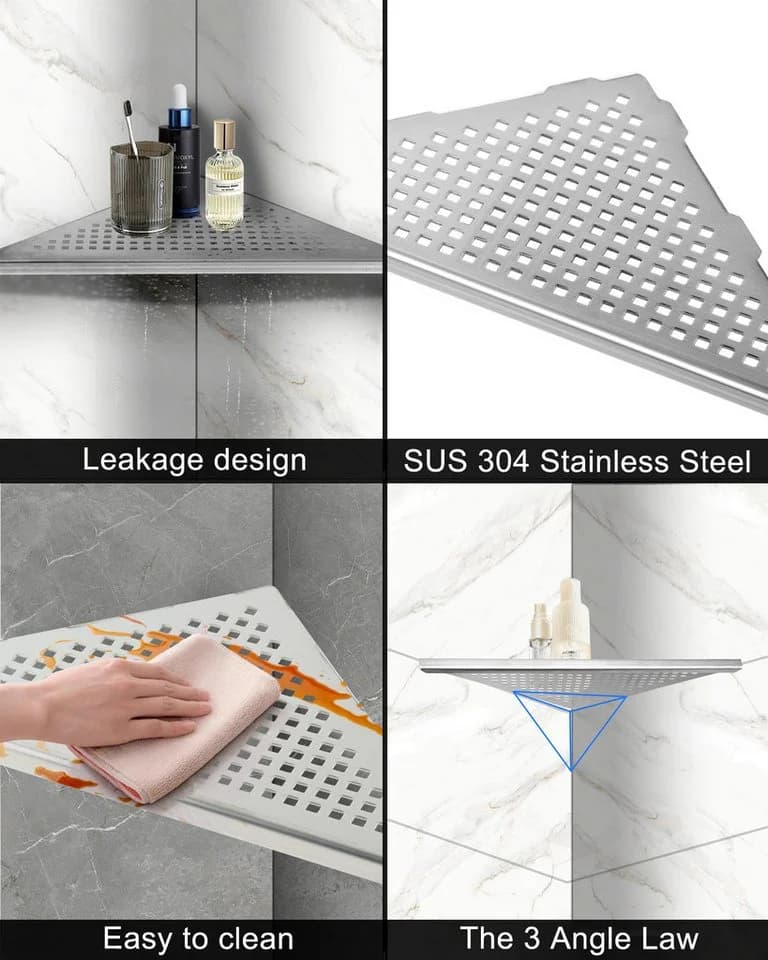 Moderne Duschablage aus Edelstahl - Bild 4