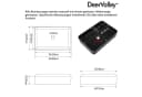 DeerValley Aufsatzwaschbecken Schwarz Rechteckig Keramik Bild 1