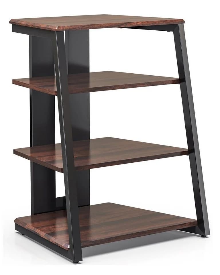 FITUEYES TV-Regal HiFi Rack aus Holz und Metall 610x518x780mm - Bild 2