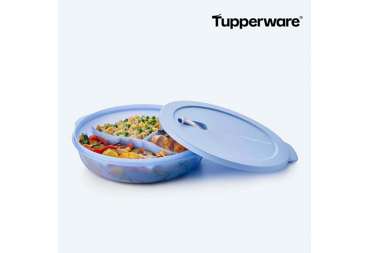 TUPPERWARE Mikrowellenbehälter MicroTup Menüteller mit Fächern