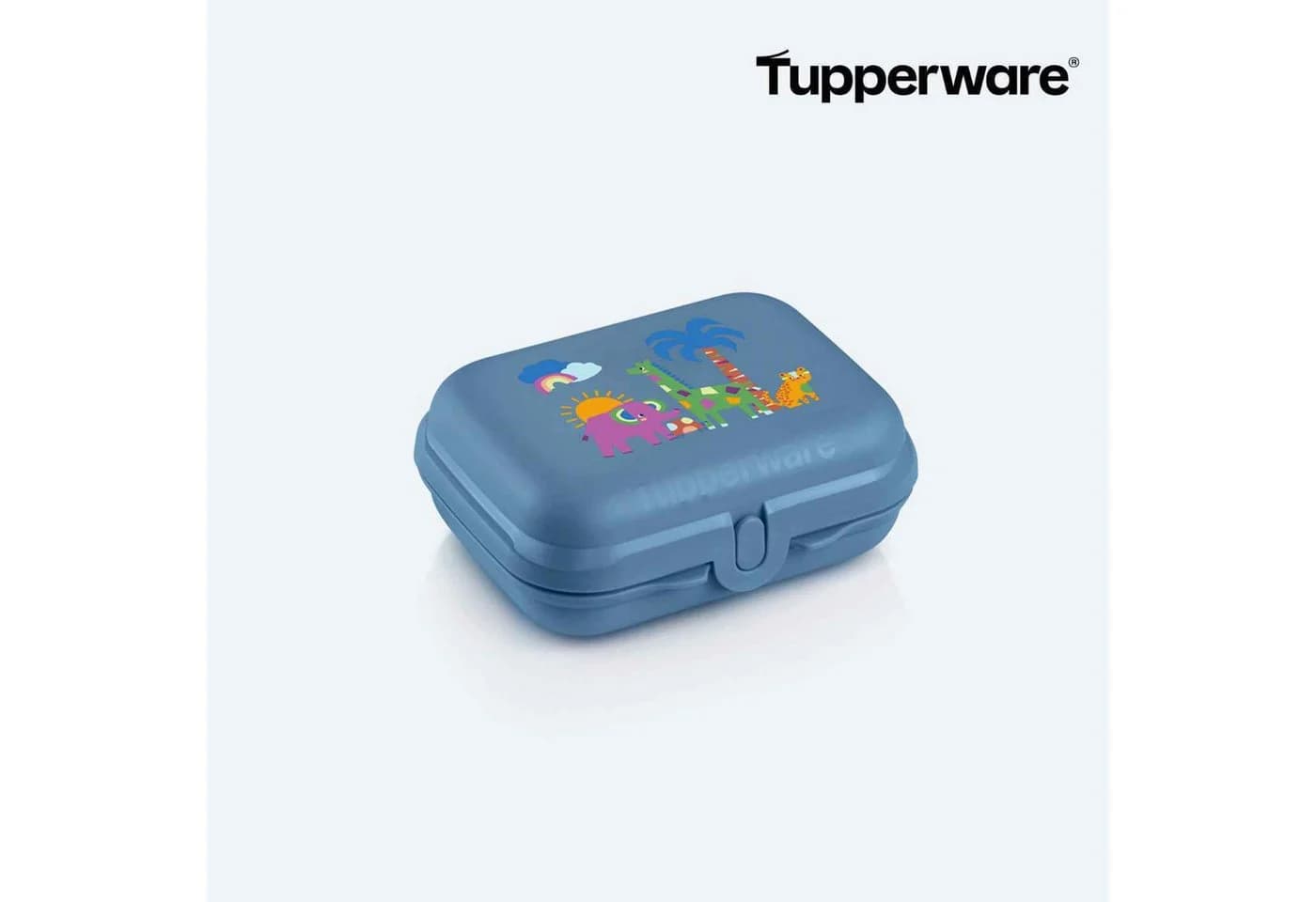 TUPPERWARE Kleiner Twin Lunchbox Safari Blau