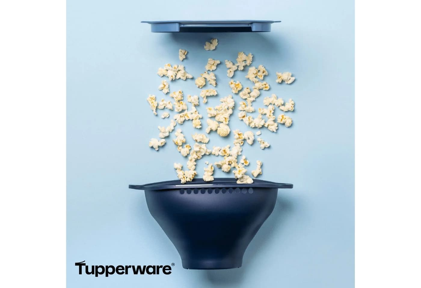 TUPPERWARE Mikrowellenbehälter WOW Pop® Popcorn-Zubereiter Glas Silikon