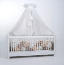 Baby Fancyroom Betthimmel Tüll 165cm mit 2 Bommeln Bild 2