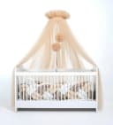 Baby Fancyroom Betthimmel Tüll 165cm mit 2 Bommeln Bild 2