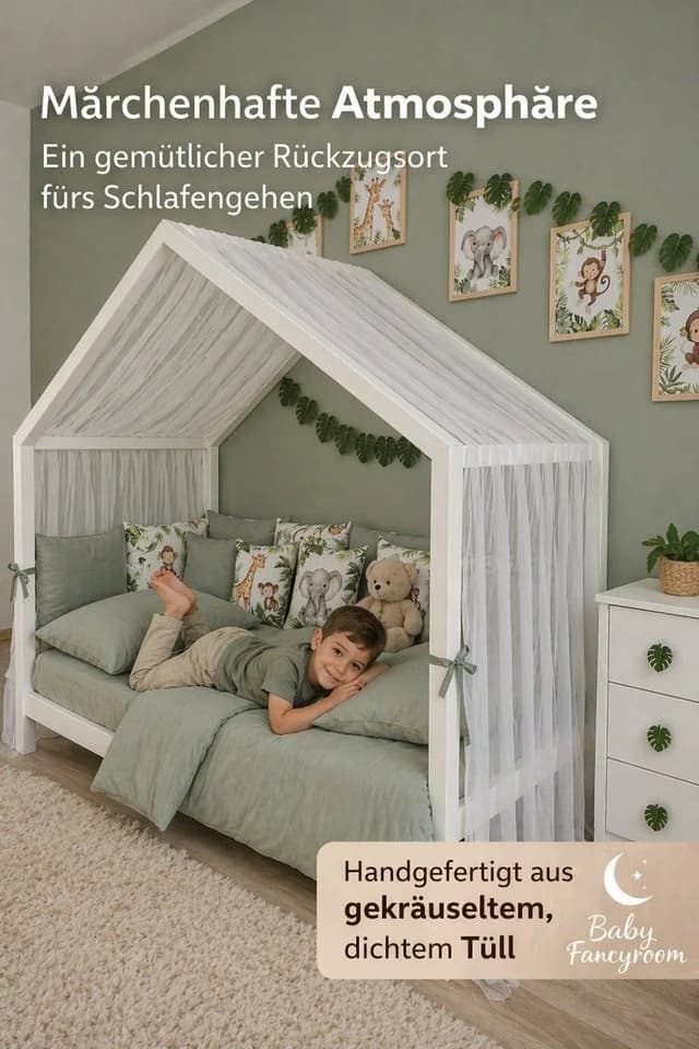 Baby Fancyroom Tüll-Betthimmel Premium Hausbett Baldachin - Bild 3