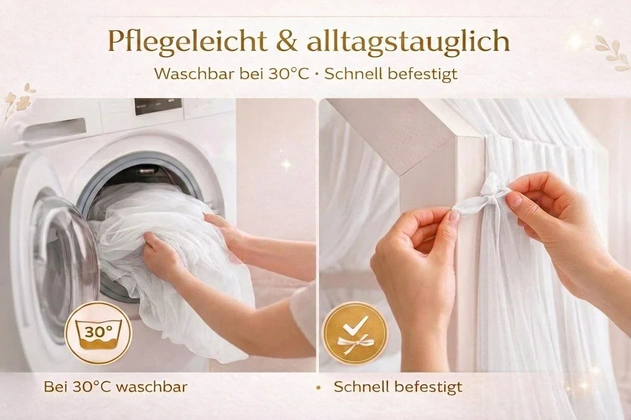 Baby Fancyroom Tüll-Betthimmel Premium Hausbett Baldachin - Bild 4