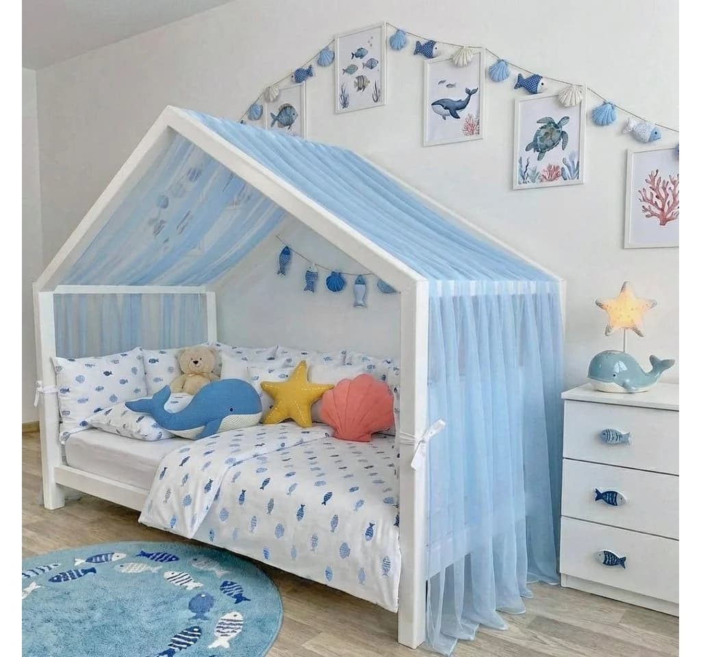 Baby Fancyroom Betthimmel Premium Hausbett Tüll Baldachin - Bild 2