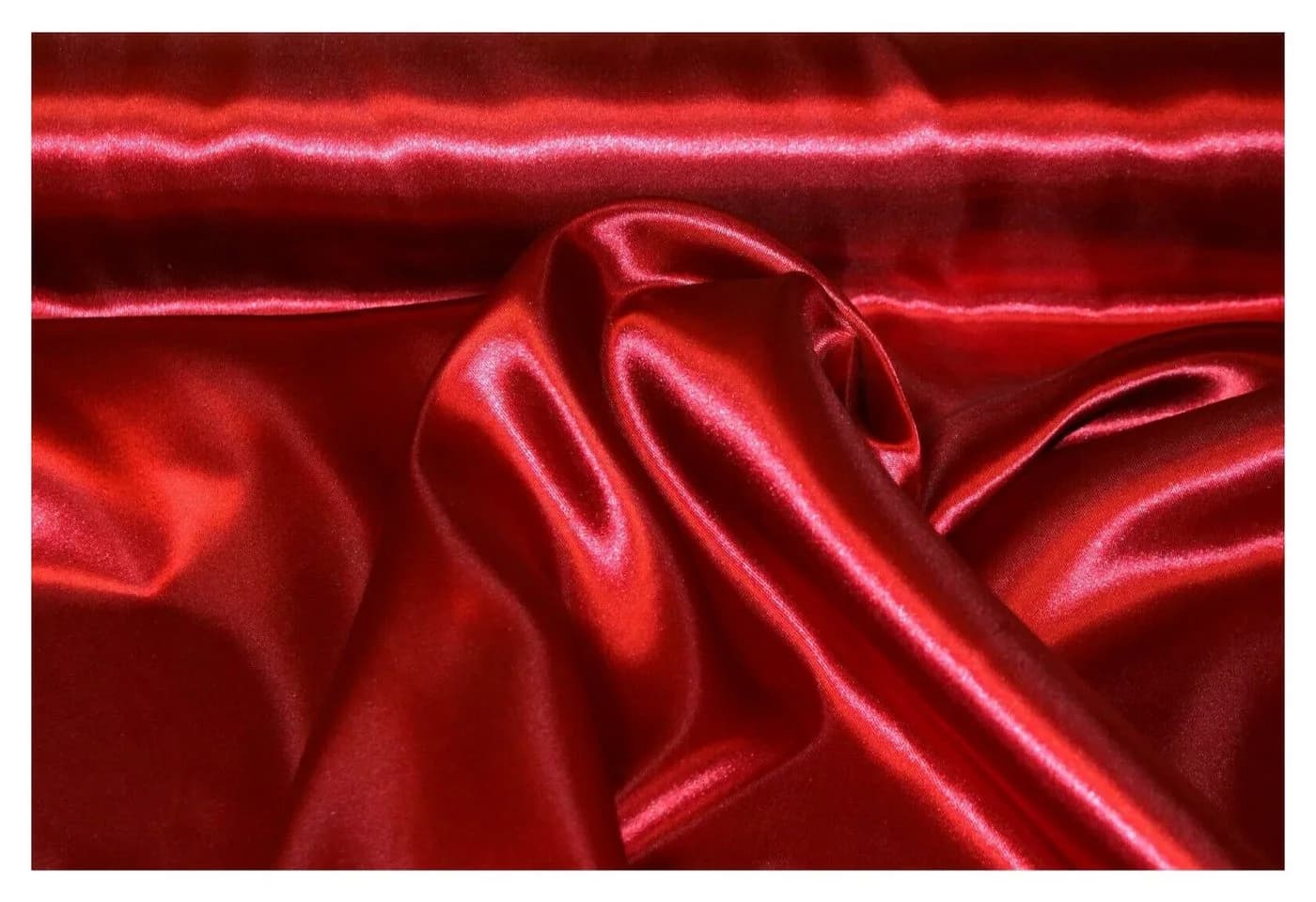 Jirex Trading Company Stoff Satin Meterware 150cm breit Bordeaux - Bild 2