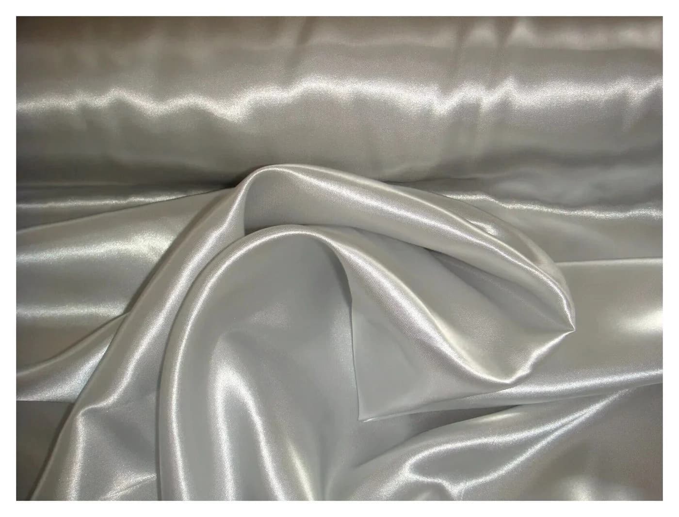 Jirex Trading Company Satinstoff 150cm Silber - Bild 2