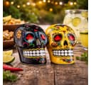 Sierra Tequila 2er-Set Salz- & Zimtstreuer Skull Schwarz & Gelb Bild 1
