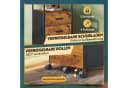 DEVAISE Aktenschrank Rollcontainer Retro Braun mit 2 Schubladen Bild 3