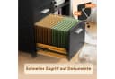 DEVAISE Aktenschrank Rollcontainer Schwarz 3 Schubladen Bild 5