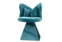 SeedWave Drehsessel Chenillestoff Blau mit 360°-Drehfunktion Bild 2