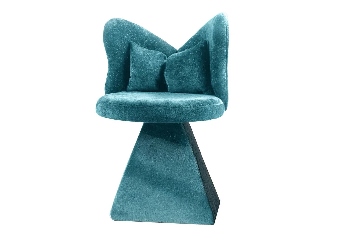 SeedWave Drehsessel Chenillestoff Blau mit 360°-Drehfunktion - Bild 2