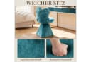 SeedWave Drehsessel Chenillestoff Blau mit 360°-Drehfunktion Bild 3