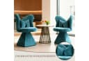 SeedWave Drehsessel Chenillestoff Blau mit 360°-Drehfunktion Bild 5