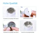 Blusmart Selbstklebende Handtuchhaken 6er Set Silber Bild 4