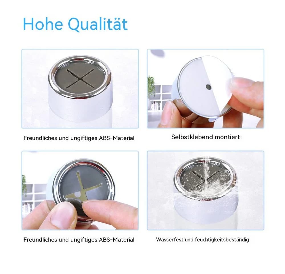 Blusmart Selbstklebende Handtuchhaken 6er Set Silber - Bild 4